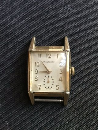 Vintage 10k Rgp Rolled Gold Marc Nicolet Watch