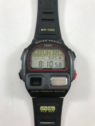 Casio Bp - 100 Vintage Rare Heart Rate & Blood Pressure Monitor Watch Parts
