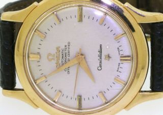 Omega Constellation vintage 18K gold high fashion automatic men ' s watch 2