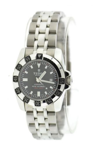 Tudor Lady Hydronaut Black Dial Stainless Steel Watch 24030