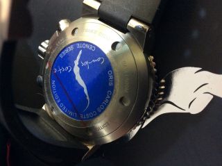 Oris Carlos Coste,  Chronograph/diver 500m,  Graphite Dial,  L.  Edition,  46mm