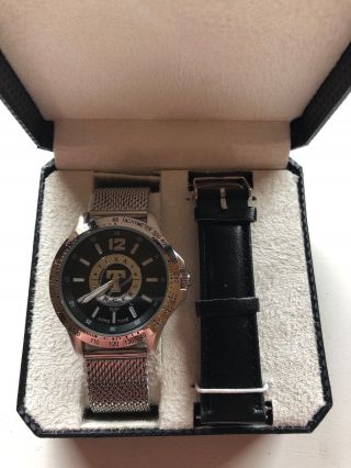Texas Rangers Watch Wristwatch Game Time Cage Men ' s 2 Straps MLB $69 3