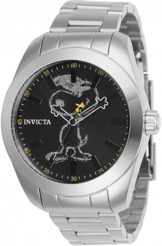 Mens Invicta 24936 Snoopy Limited Edition Steel Bracelet Watch