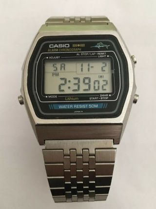 Casio W - 35 Marlin Classic Retro Digital Watch Perfect Order Battery