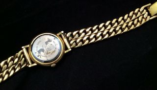 Vintage LA Express Ladies Watch With Beveled Crystal And Gold Chain Band 5