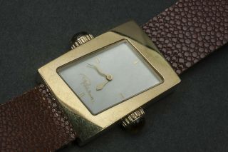 Roberto Cavalli 7251125527 Women ' s Gold Tone Curvi Quartz Watch Battery 5