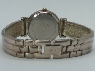 Vintage Ecclissi Solid 925 Sterling Silver & Gold Bracelet Ladies Watch 3