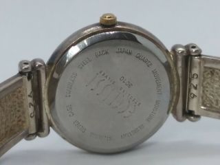 Vintage Ecclissi Solid 925 Sterling Silver & Gold Bracelet Ladies Watch 5