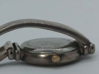 Vintage Ecclissi Solid 925 Sterling Silver & Gold Bracelet Ladies Watch 6