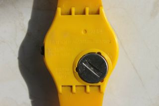 SWATCH GJ400 - YELLOW RACER / YEAR 1984 - VINTAGE 8