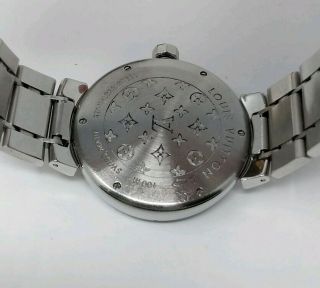 Louis Vuitton Tambour GMT 39mm Automatic Watch Steel Bracelet Leather Box Q1132 8