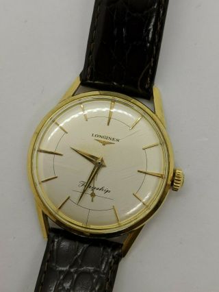 Longines Flagship 402 18k Yellow Gold Hand Winding Watch - 35mm