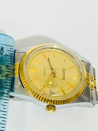 Vintage Dufonte by Lucien Piccard Men’s Quartz TwoTone Wrist Watch (4503D) 5