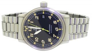 Omega Dynamic high fashion SS automatic men ' s watch w/ date & black dial 3