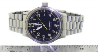 Omega Dynamic high fashion SS automatic men ' s watch w/ date & black dial 4