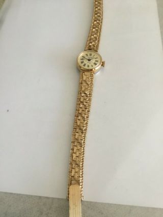 Vintage Sekonda Ladies 17 Jewel Mechanical Wind Up Gold Colour Watch