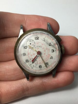 Vintage Cimier Sport Hand Wind Swiss Chronograph Men’s Watch Rare Parts Repair