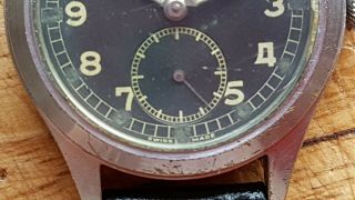 Vintage BUREN Grand Prix DIRTY DOZEN WWW Military Issued WW2 MoD Wrist Watch GWC 9