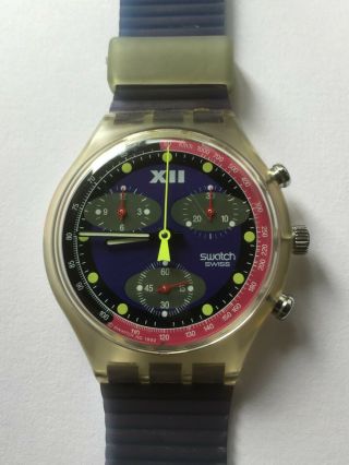 Wristwatch Swatch Chrono Blue Chip (sck101) - Full Purple - 40/19