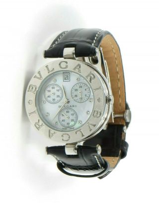 Bvlgari Bz22s B.  Zero 1 Wristwatch Bvlgari 34mm Case W/crown Bulgari Leather Band