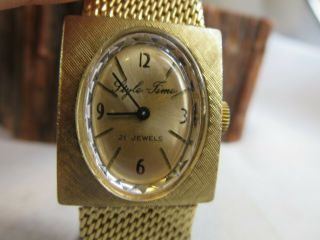 Vintage Style Time 21 Jewel Ladies Swiss Watch Runs Rp1