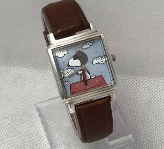 Peanuts Snoopy Aviator Fossil Limited Edition 0904/2500 Watch Li - 2033