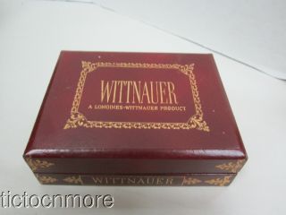 Vintage Longines Wittnauer Leatherette Presentation Case Box