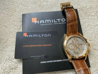 Jazzmaster Lord Hamilton Auto Chrono Automatic Watch H32836551 5