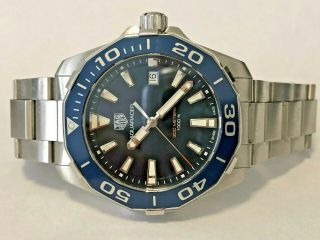TAG Heuer Aquaracer 300m Blue Dial 40mm WAY111C Men ' s Watch 10