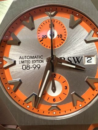 Authentic RSW NAZCA LIMITED EDITION XL AUTOMATIC Chronograph ORANG Dial SS R4 11