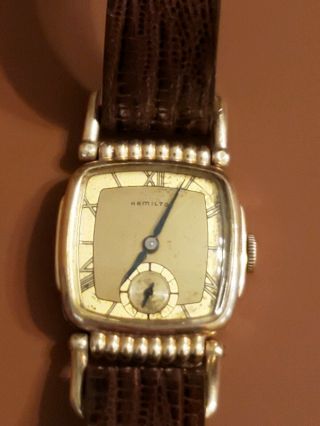 Vintage Mens Hamilton Wrist Watch 17 Jewels Wind Up Model 987a