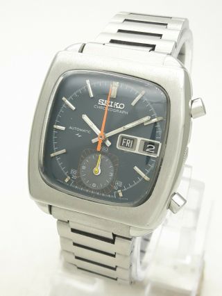 Seiko Monaco 7016 - 5001 Chronograph Flyback Automatic Japan Men ' s Watch JUN 1974 2