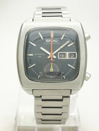 Seiko Monaco 7016 - 5001 Chronograph Flyback Automatic Japan Men ' s Watch JUN 1974 3