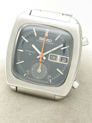 Seiko Monaco 7016 - 5001 Chronograph Flyback Automatic Japan Men ' s Watch JUN 1974 7