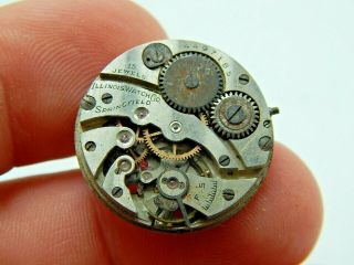Vintage Illinois Grade 903 6/0 15 Jewel Pocket/wrist Watch Movement Circa 1924
