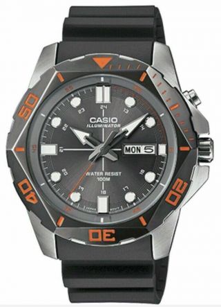 Casio Mtd1080 - 8av Men’s Black Diver 