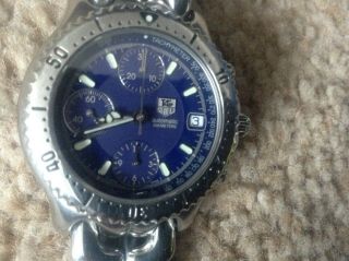 Tag Heuer Sel Chronograph Automatic Blue Dial.  Ref - Cg2111 - Ro.