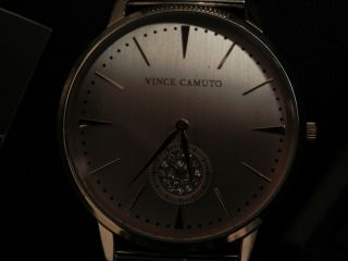 Vince Camuto Women ' s VC/5315RGTT Crystal Accented Two Tone Watch w/ Mesh Band 4
