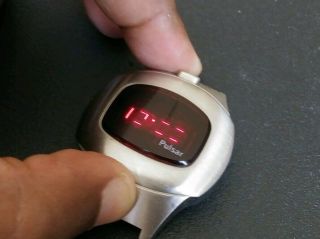 Pulsar Led P4 Mens Time Computer Watch