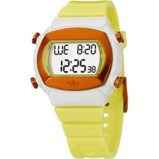 Adidas Adh6049 Candy Yellow Rubber Bracelet With 44mm Digital Watch