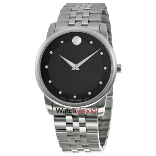 Movado Museum Classic Black Dial Stainless Steel Men 