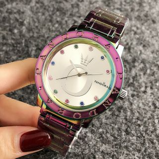 2019 Hot Bear Pa Watch Quartz Lady Stainless Steel Colored Crystal Jewelry Gift