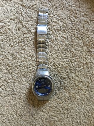 Mens Casio Wave Ceptor 50m Wristwatch Watch Wva - 106ha Blue Face