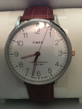 Timex Mens The Waterbury Classic White Dial With Brown Band Tw2r95900 Watch