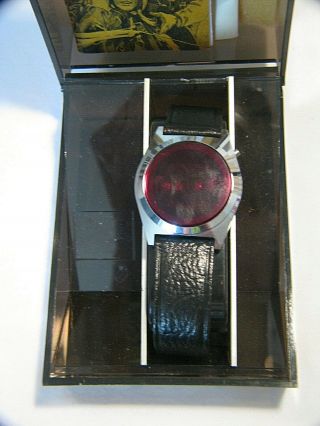 VINTAGE STAINLESS TIMEBAND 439911 RED LED WATCH WRISTWATCH W/CASE - NOT 2
