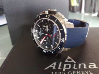 Alpina Navy Seastrong Diver 300 Chronograph Quartz Watch - Never Worn