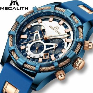 Megalith Männer Uhren Top - Marke Luxus Luminous Display Uhren Wasserdichte Sport
