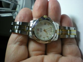 Lady Wenger Swiss Army 79099 Vintage Stainless Steel/gold 30mmcase Z - Deploy Nos
