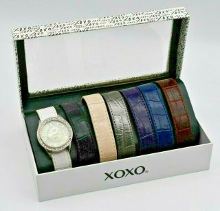 Xoxo Womens Analog - Display Quartz Watch W/ Interchangeable Bands