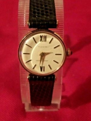 Timex Watch Womens Vintage Wind Up Running And Looks Great